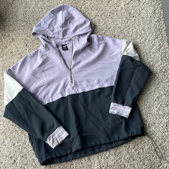 AVIA BARBIECORE Pastel Lavender Quarter-Zip Athletic Pullover Jacket Med - Picture 1 of 5
